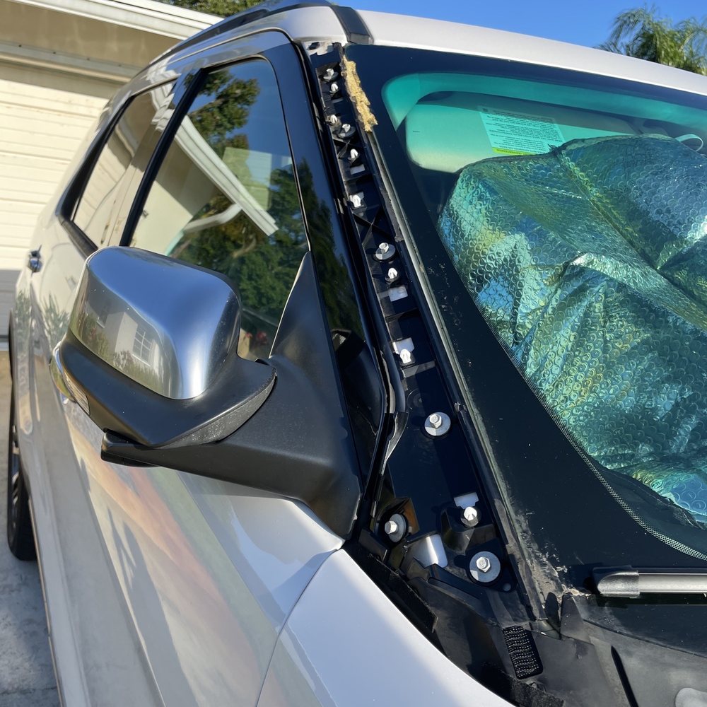 driving down the road and your windshield trim panel blows off, shows the quality of a platinum vehicle driving down the road and your windshield trim panel blows off, shows the quality of a platinum vehicle