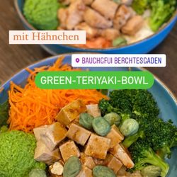 Bauchgfui - Green Teriyaki Bowl mit Hähnchen oder Tofu