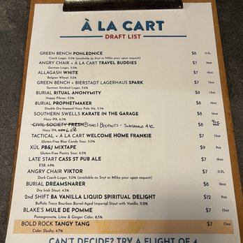 À La Cart - Breweries Near Me - Orlando, Florida À La Cart - Breweries Near Me - Orlando, Florida
