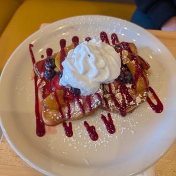 Wholey Granoly - Vegan French toast (the one with spiced peaches and a berry compote). Sooo good - Breakfast & Brunch Near Me - Bolingbrook, Illinois Wholey Granoly - Vegan French toast (the one with spiced peaches and a berry compote). Sooo good - Breakfast & Brunch Near Me - Bolingbrook, Illinois