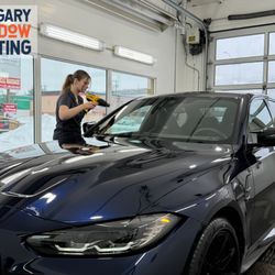 Calgary Window Tinting - Tint Installation on BMW by Calgary Window Tinting.