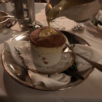 The Chalet Deep Cove - Grand Marnier soufflé with cold custard sauce - French Near Me - North Saanich, British Columbia The Chalet Deep Cove - Grand Marnier soufflé with cold custard sauce - French Near Me - North Saanich, British Columbia
