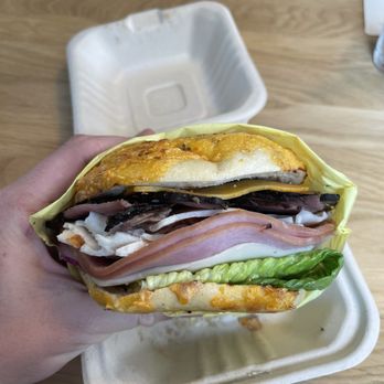 Puddletown Bagels - Dagwood Sandwich - Food Trucks Near Me - Portland, Oregon