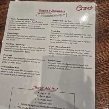 Crest Bar & Grill - Men7 - American Near Me - Bakersfield, California