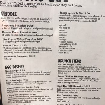 No Toro Cafe - Menu - Breakfast & Brunch Near Me - Artesia, California No Toro Cafe - Menu - Breakfast & Brunch Near Me - Artesia, California