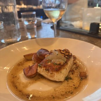 Scales - Halibut in brown butter and hazelnuts - Seafood Near Me - Portland, Maine Scales - Halibut in brown butter and hazelnuts - Seafood Near Me - Portland, Maine