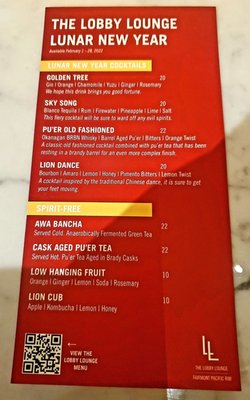 Menu photo 6 THE LOBBY LOUNGE & RAWBAR Vancouver, BC Menu photo 6 THE LOBBY LOUNGE & RAWBAR Vancouver, BC