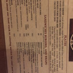Southern Roots Smokehouse - August 2017 menu