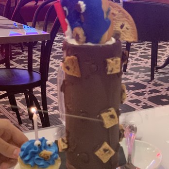 Sugar Factory Express - Cookie Monster shake. - Desserts Near Me - Bloomington, Minnesota