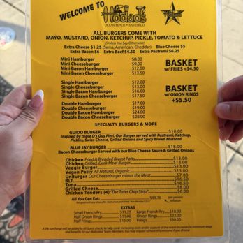 Hodad’s - Menu - Burgers Near Me - San Diego, California