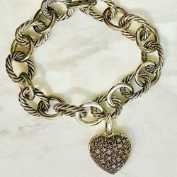 David Yurman Cable Bracelet with Chocolate Diamonds