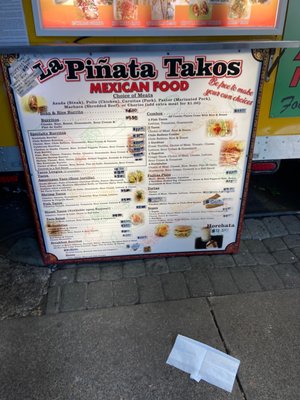 Menu photo 2 La Piñata Takos Portland, OR