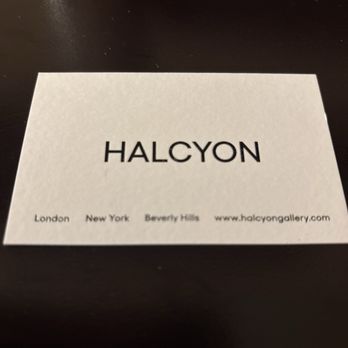 Halcyon - Business card - Art Galleries Near Me - New York, New York Halcyon - Business card - Art Galleries Near Me - New York, New York
