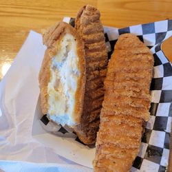 Burger IM - Fake preformed 9 00 chicken strips are terrible.. do not order them.