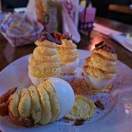 Deviled Eggs Burger
