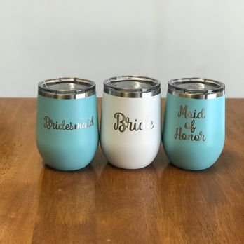 Engraving Colorado - Bridal Party Wine Cups - Engraving Near Me - Aurora, Colorado