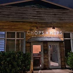 Chops + Hops Axe Throwing Lodge - Random pass by checking this unique Axe Bar n kitchen place out!  It does not disappoint and will be back.