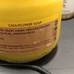 Kreation Juicery & Avoholic Bar - Ingredients not listed individually as organic.