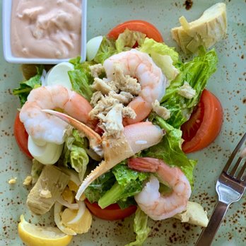 Bellatrix Restaurant - This was one of the best entrees ordered - Seafood Luis salad. - New American Near Me - Palm Desert, California