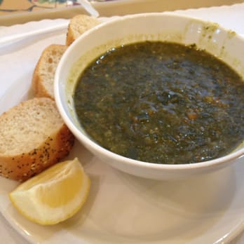 Cocola Bakery - Spinach and lentil soup - awful and flavorless! I tried adding lemon and salt and it was still gross! Bread was tough too - Bakeries Near Me - San Jose, California