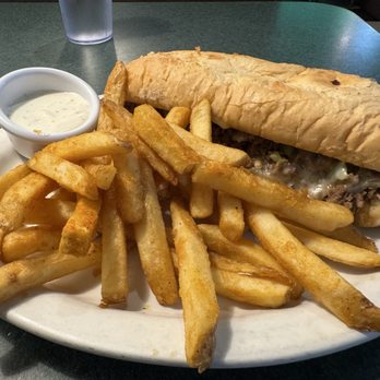 Metro Diner - Philly Cheesesteak w/ FRENCH FRIES and ranch! - Diners Near Me - Huntersville, North Carolina Metro Diner - Philly Cheesesteak w/ FRENCH FRIES and ranch! - Diners Near Me - Huntersville, North Carolina