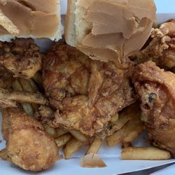 Crown Fried Chicken - 5 Piece Chicken and 2 Rolls