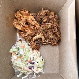 Pulled pork and coleslaw