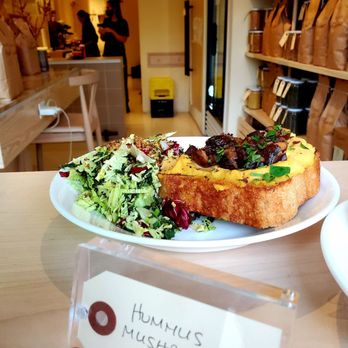 Flourist - Humus Mushroom Toast (vegan) - Bakeries Near Me - Vancouver, British Columbia