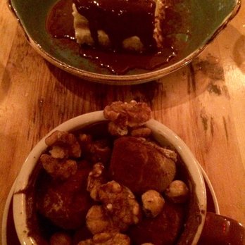 Lupo Verde - Two desserts. Tiramisu on top. Gelato with nuts and Nutella on bottom. - Italian Near Me - Washington, DC, District of Columbia