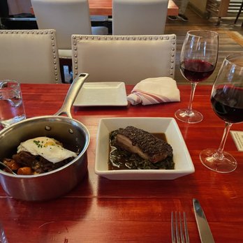Salty Sow - SLOW COOKED BEEF SHOULDER (left) and CANDIED PORK BELLY (right) - American Near Me - Austin, Texas Salty Sow - SLOW COOKED BEEF SHOULDER (left) and CANDIED PORK BELLY (right) - American Near Me - Austin, Texas