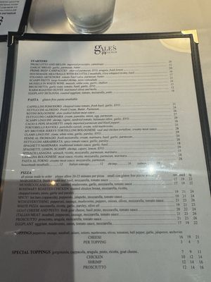 Menu photo 5 Gale's Pasadena, CA
