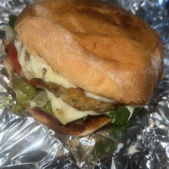 Buster's Cheesesteak - 1/2 lb. Veggie Burger - American Near Me - San Francisco, California Buster's Cheesesteak - 1/2 lb. Veggie Burger - American Near Me - San Francisco, California