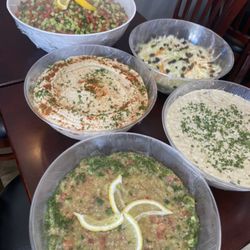 Habayit Restaurant - Humus, eggplant, Israeli Salad, coleslaw.  We do catering!