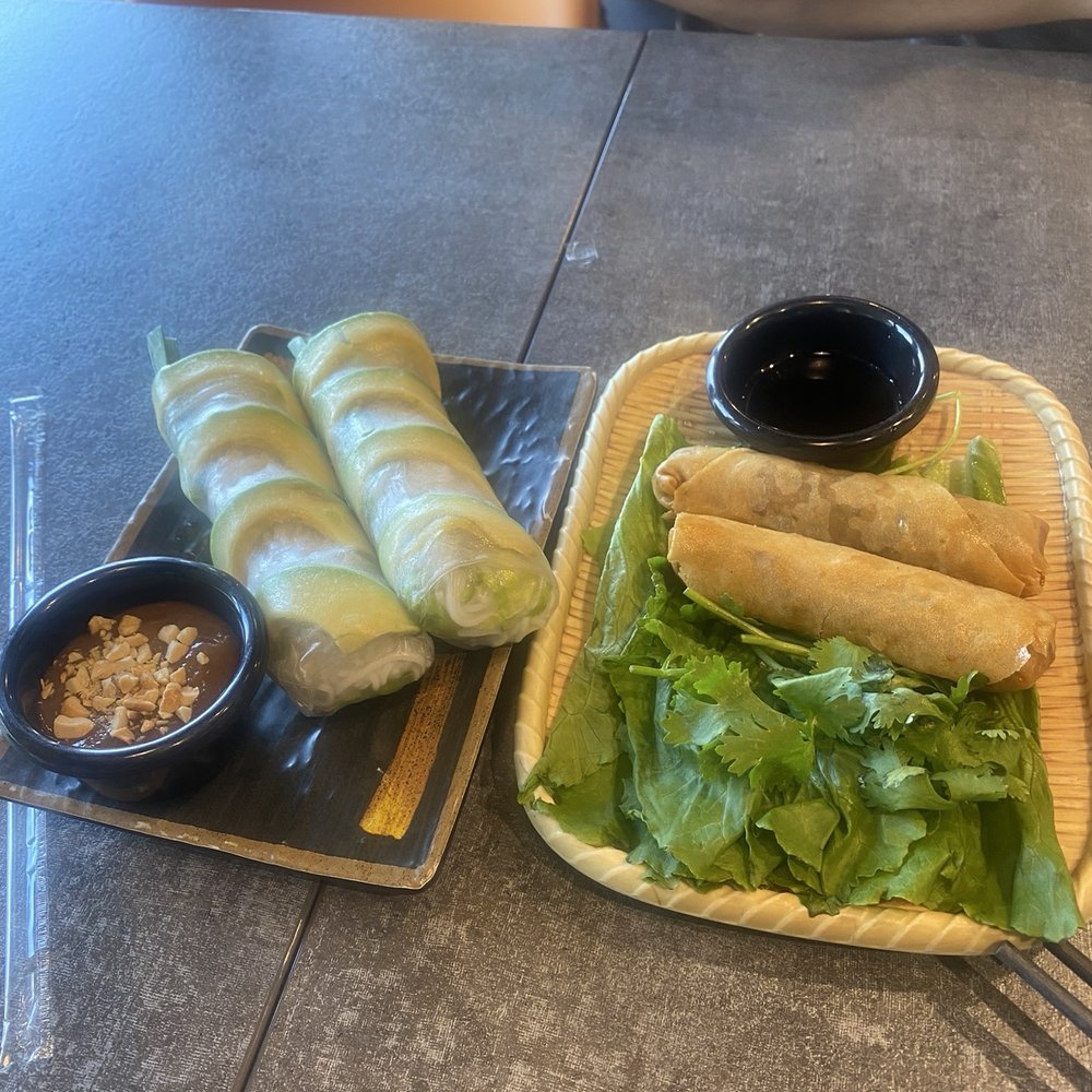 Lua Vietnamese Cuisine - A4 Goi Cuon Chay - Vegetarian Summer Roll + A1 Cha Gio - Spring Roll - Vietnamese Near Me - Edison, New Jersey Lua Vietnamese Cuisine - A4 Goi Cuon Chay - Vegetarian Summer Roll + A1 Cha Gio - Spring Roll - Vietnamese Near Me - Edison, New Jersey