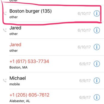Boston Burger - Somerville - Called 135 times over 30+ minutes - continued to get a busy signal. Had to send someone down to order take-out in person. Not the first time - Burgers Near Me - Somerville, Massachusetts