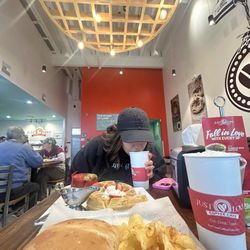 Just Love Coffee Cafe - Chicken Ciabatta, Waffle