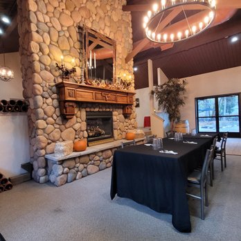 Brush Hollow Winery - A warm cozy fireplace. Can't wait to see the Christmas decorations. - Wineries Near Me - Cascade, Colorado