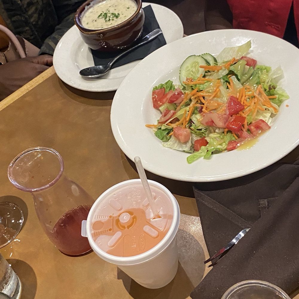 Brick Restaurant - Salad and clam chowder soup - New American Near Me - Jacksonville, Florida Brick Restaurant - Salad and clam chowder soup - New American Near Me - Jacksonville, Florida