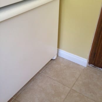 New Baseboards New Tile And Paint Touch Up The Black Mold Was