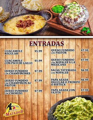 Menu photo 5 Taqueria El Matador McAllen, TX