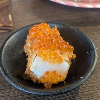 Ten no Meshi - Scallop with salmon roe - Japanese Near Me - Los Angeles, California Ten no Meshi - Scallop with salmon roe - Japanese Near Me - Los Angeles, California