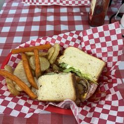 The Railroad Grill - All the Way - Grilled Bologna