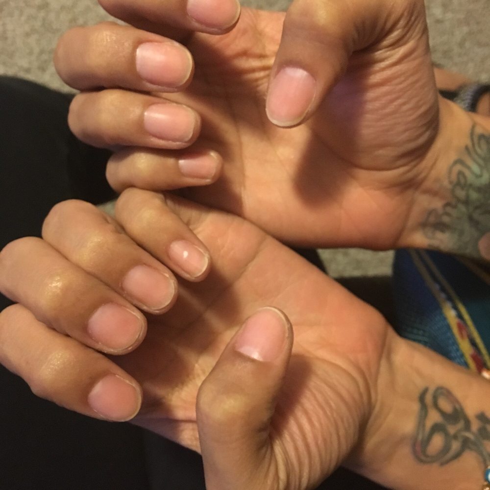 This is a half ass manicure from Central Nails. Don't waste your time and money ladies. Such a waste of $50 This is a half ass manicure from Central Nails. Don't waste your time and money ladies. Such a waste of $50