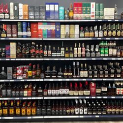 PCH Wine & Spirits - Part of the whiskey wall