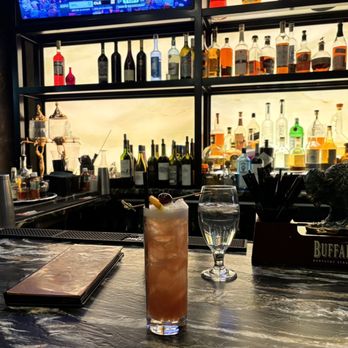 Tuscan Kitchen Seaport - a cocktail on the bar - Italian Near Me - Boston, Massachusetts