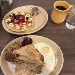 The Snooze Classic* Protein GFF Pancakes Snooze House Blend Coffee