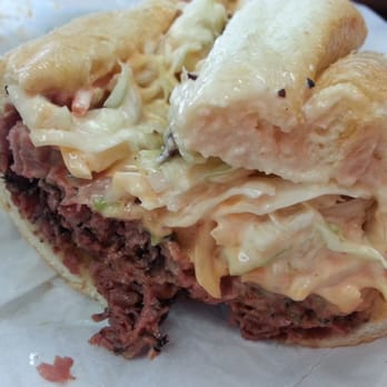 Capriotti's Sandwich Shop - Side view of half of the Capastrami sandwich - Sandwiches Near Me - Las Vegas, Nevada Capriotti's Sandwich Shop - Side view of half of the Capastrami sandwich - Sandwiches Near Me - Las Vegas, Nevada