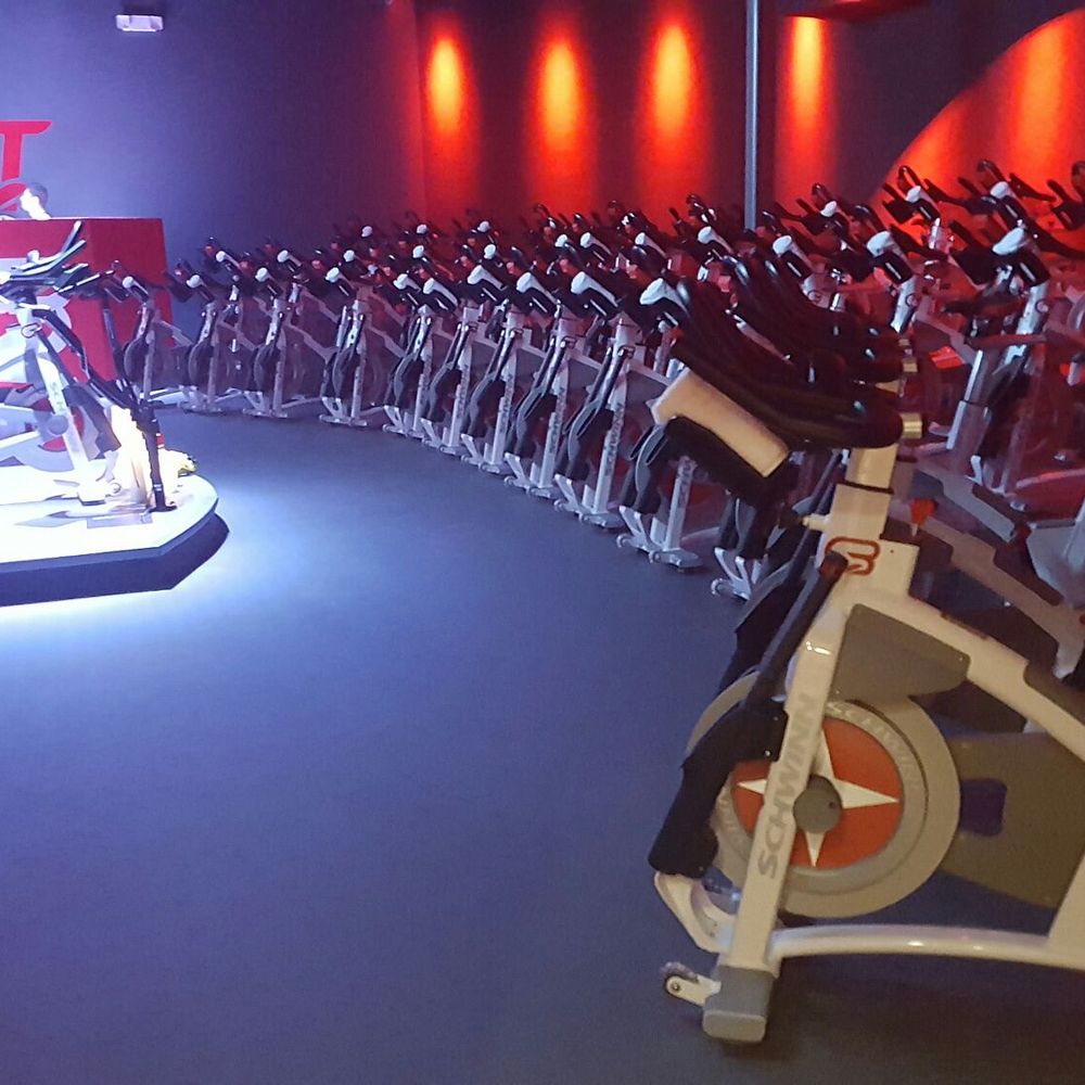 CYCLEBAR - View from the class entrance - Cycling Classes Near Me - Culver City, California CYCLEBAR - View from the class entrance - Cycling Classes Near Me - Culver City, California