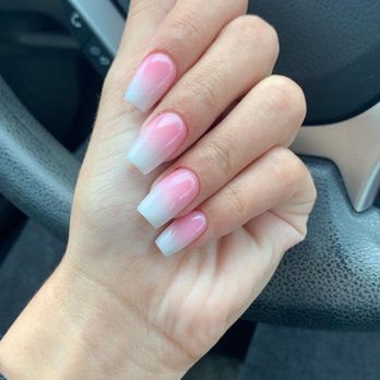 Bros Nails Spa - Pink white ombré beautifully done! - Nail Salons Near Me - Miami Gardens, Florida Bros Nails Spa - Pink white ombré beautifully done! - Nail Salons Near Me - Miami Gardens, Florida