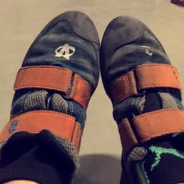 Rental climbing shoes